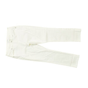 LOFT Curvy Straight Cropped Jeans Womens Regular Size 10 White Denim